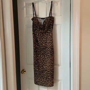 Cheetah print bodycon dress